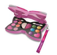 CLEMENTONI - Make-upset met strikje - Make-uppalet voor kinderen - Oogschaduw, lipgloss, sponsje, kwasten - Geschikt voor kinderen vanaf 6 jaar - thumbnail