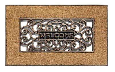 Mathara Welcome Natural 45x75 deurmat Hamat - Hamat Mathara Welcome Natural 45x75 deurmat Hamat - Hamat