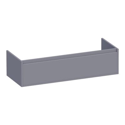 Brauer Hope - Onderkast - 120 cm - met 1 Softclose Lade Greeploos en 1 Sifon Uitsparing - Mat Grijs