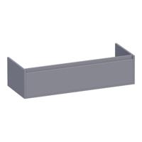 Brauer Hope - Onderkast - 120 cm - met 1 Softclose Lade Greeploos en 1 Sifon Uitsparing - Mat Grijs - thumbnail