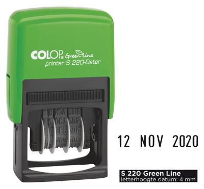 Datumstempel Colop Printer S 220 Green Line Nederlands