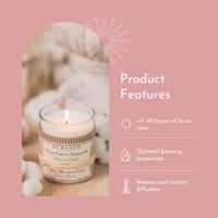 Durance Fig Milk Perfumed Candle 180 g Kaarsen - thumbnail