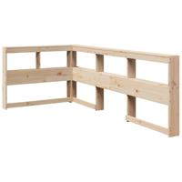 Boekenkast Hoofdeinde L-vormig 80 cm massief grenenhout - thumbnail