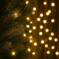 Solar kerstverlichting holly - solar feestverlichting met 200 leds - warm wit licht - thumbnail