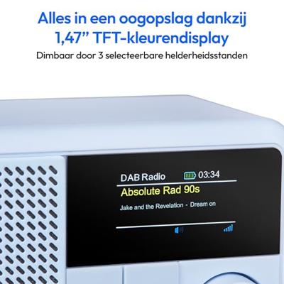 Mini Radio - MEDION - DAB/FM - Mono 2W RMS - Blauw