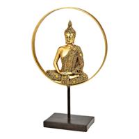 Display Buddha van poly goud (B/H/D) 26x40x11cm - thumbnail