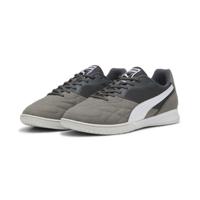 PUMA King Top Zaalvoetbalschoenen (IN) Donkergrijs Grijs Wit - thumbnail