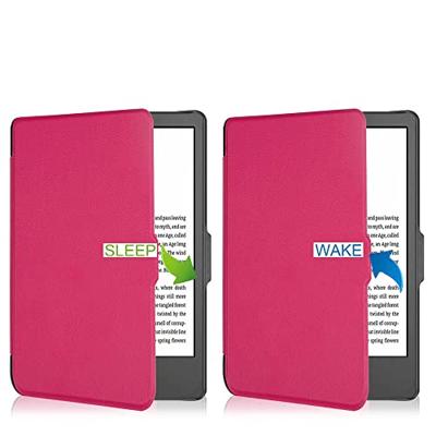 Lunso - Kobo Clara 2E hoes (6 inch) - sleep cover - Roze