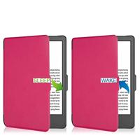 Lunso - Kobo Clara 2E hoes (6 inch) - sleep cover - Roze - thumbnail