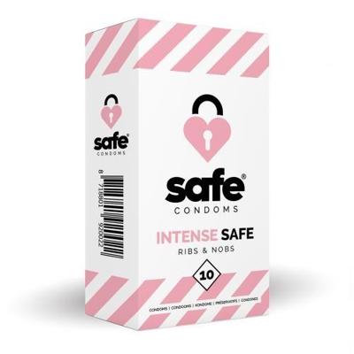 Safe Condooms ribbers & noppen 10 Stuks Safe Condooms ribbers & noppen 10 Stuks