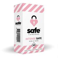 Safe Condooms ribbers & noppen 10 Stuks - thumbnail