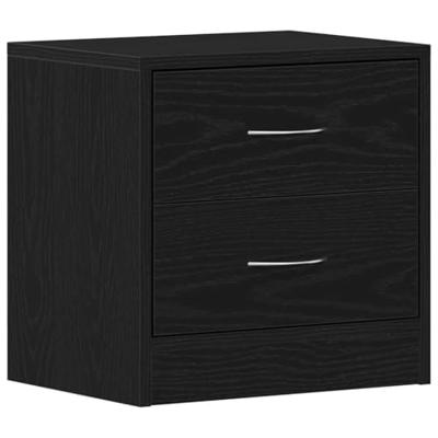 Nachtkastjes 2 st 40x30x40 cm spaanplaat zwart eikenkleurig