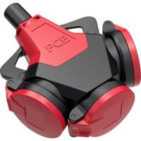 PC Electric 243712-sr5 3-voudige koppeling Rubber 250 V Rood IP54 - thumbnail
