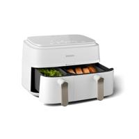 Philips 3000 series NA353/10 friteuse Dubbel 9 l Vrijstaand 2750 W Heteluchtfriteuse Zilver, Wit - thumbnail