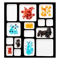 Bagastro bord vierkant 120 x 120 x h15 mm krimp à 40 stuks - thumbnail