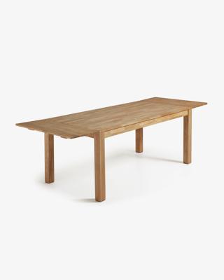 Kave Home uitschuifbare eettafel 'Isbel' eiken naturel, 140-220 x 90cm