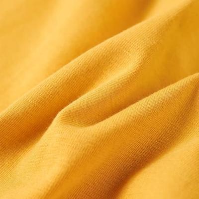 Kindershirt met lange mouwen en woorden in 3D 128 donkerokerkleurig