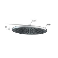 Hotbath Archie Hoofddouche - rond - 30cm - BBP - Geborsteld Messing PVD AR106BBP - thumbnail