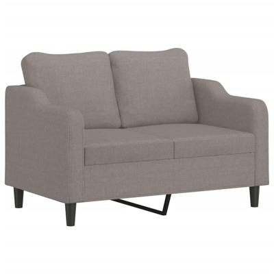 2-delige Loungeset met kussens stof taupe