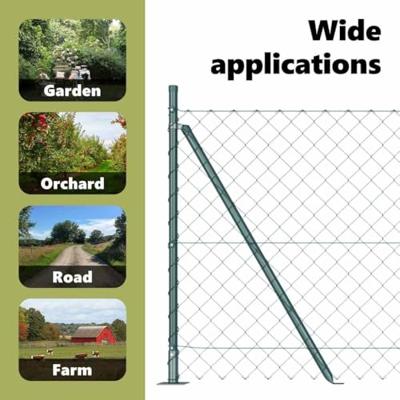 VidaXL Afrasteringspaal groen 10 x 1,5 m (60 x 60 mm gaas)