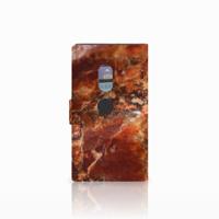 Sony Xperia XZ2 Bookcase Marmer Bruin - thumbnail