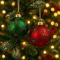 Kerstbal glas d8 cm a2 II Decoris - Decoris - thumbnail