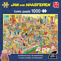 Jan Van Haasteren legpuzzel - het bejaardentehuis, 1000st. - thumbnail