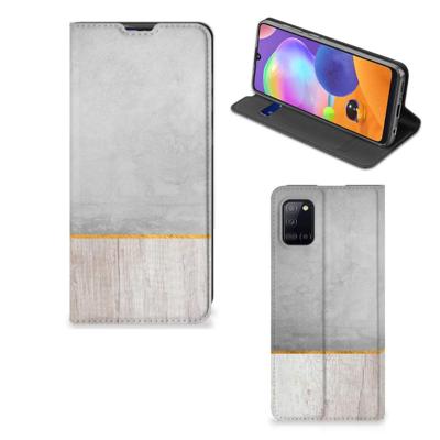 Samsung Galaxy A31 Book | Wallet Case | Wood Concrete