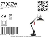 Anne Light & home Tafellamp Zappa 7702zw - thumbnail