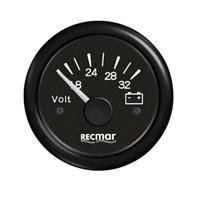RECKY13201 - VOLTMETER 8 / 32V ZWART - thumbnail