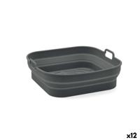 Opvouwbaar siliconen mandje voor airfryer Quid Naturalia 20 x 20 x 8 cm (12 Stuks) - thumbnail