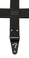 Fender x Wrangler® Riveted Denim Strap Black gitaarband - thumbnail