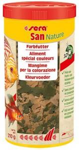 Sera San Nature 1000 ml Vlokkenvoer - Kleurbevorderend met Krill & Haematococcus Algen
