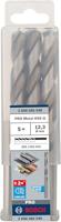 Bosch Accessories 2608585540 HSS Metaal-spiraalboor 12.3 mm Gezamenlijke lengte 151 mm Geslepen DIN 338 Cilinderschacht 5 stuk(s) - thumbnail
