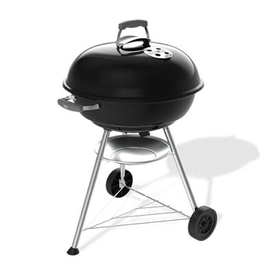 Weber Compact Kettle Houtskoolbarbecue - Ø57 cm - Geëmailleerd staal - Ventilatieopening - 9 couverts - Zwart