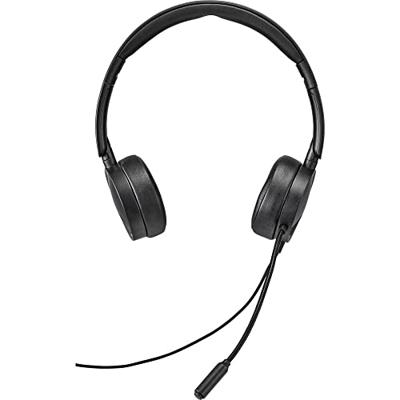 Renkforce RF-HS-360 Computer On Ear headset Kabel Stereo Zwart Volumeregeling, Microfoon uitschakelbaar (mute)
