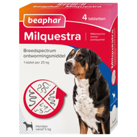 Beaphar Milquestra Ontwormingsmiddel Honden vanaf 5KG - thumbnail