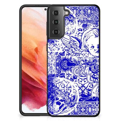 Telefoonhoesje Samsung Galaxy S21 Angel Skull Blauw