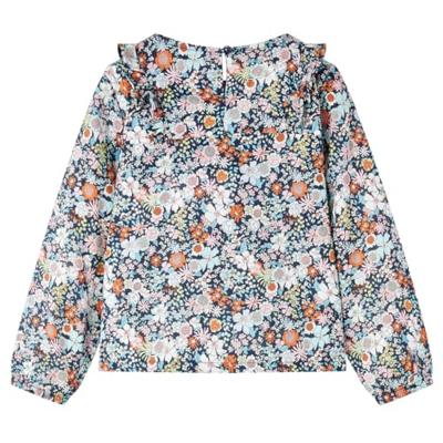 VidaXL Kindershirt met lange mouwen 104 donkerblauw