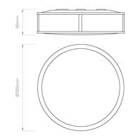 Astro - Mashiko 300 Round Plafondlamp - thumbnail