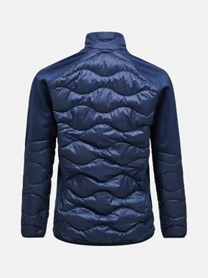 Peak Performance Helium Down Hybrid Hood Isolatiejas Heren Blue Shadow S