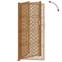 Poort met kruisontwerp 105x205 cm weervast staal - thumbnail