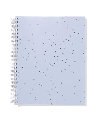 HEMA Collegeblok A4 gelinieerd sterren (blauw)