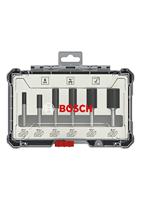 Set groeffrezen, 1/4 inch schacht, 6-delig Bosch Accessories 2607017467 - thumbnail