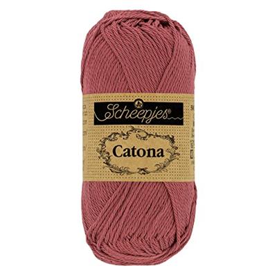 Scheepjes Catona - 10g - 396 Rose Wine - Haakgaren / Breigaren