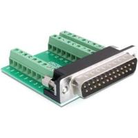 Delock Adapter 65318 D-sub male connector 180 ° Aantal polen: 25, 27 1 stuk(s) - thumbnail