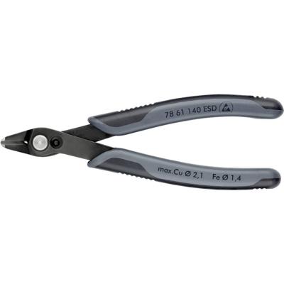 KNIPEX electronic super knips xl esd 78 61 140 esd elektronica-tang (grijs)