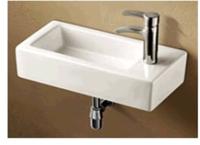 Royal Plaza Capella fontein 36,5x18,5x9 cm 1 kraangat rechts zonder overloop wit 19564 - thumbnail