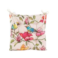 Anna's Collection Stoelkussen buiten vogels 38x38cm - thumbnail
