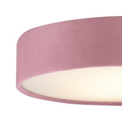 Searchlight PlafondlampDrum Pleat 50cm velvet roze - 23298-3PI